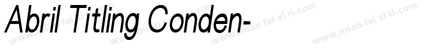 Abril Titling Conden字体转换